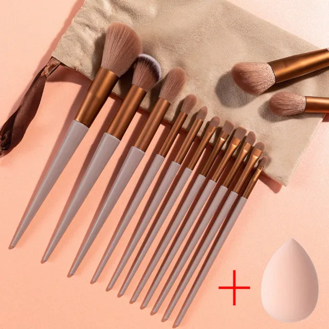 13Pcs Makeup Brush Set Powder Eye Shadow
