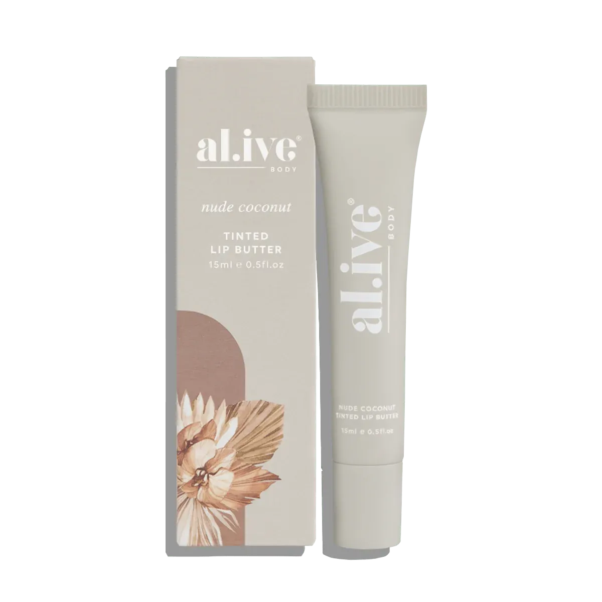 al.ive body Tinted Lip Butter - Nude Coconut