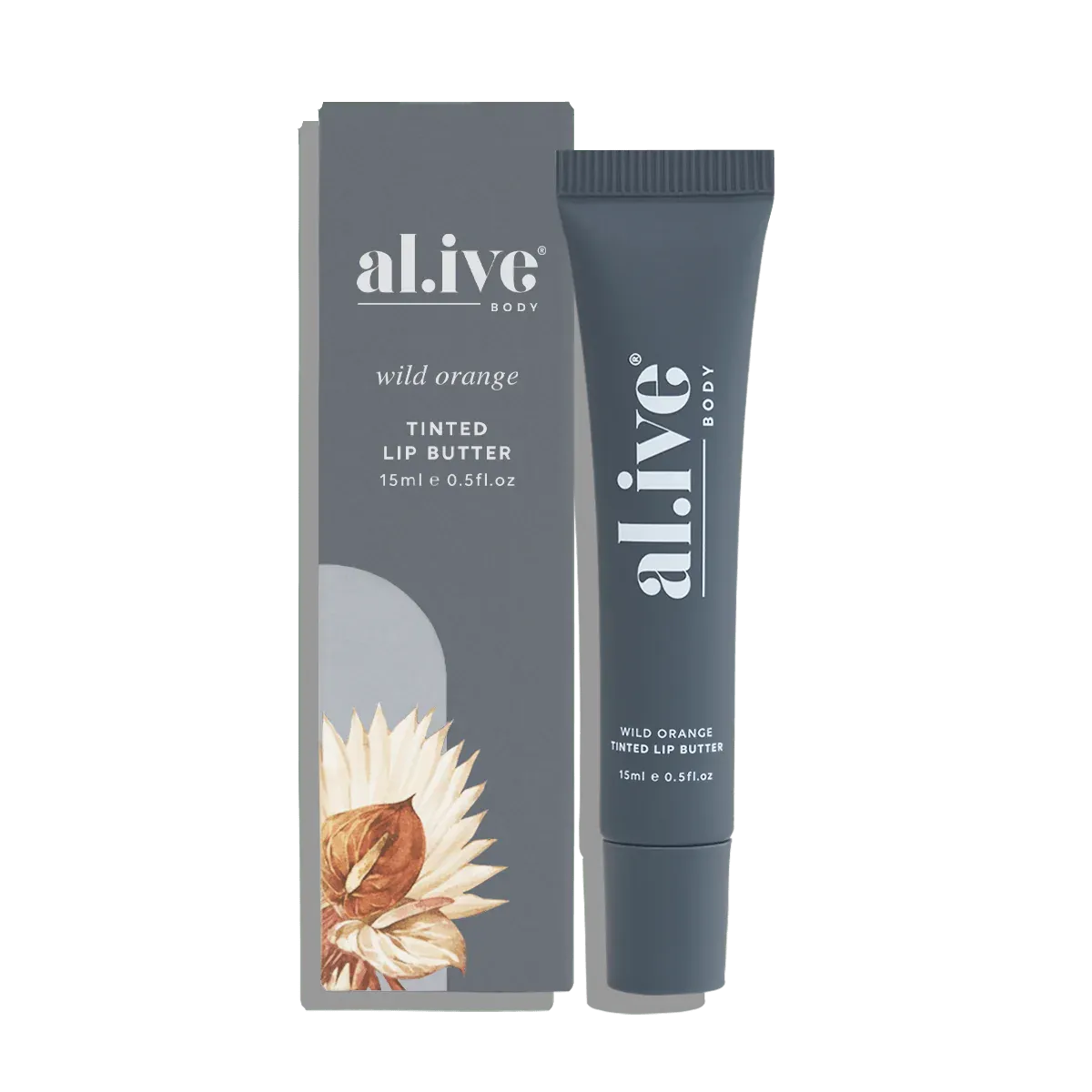 al.ive body Tinted Lip Butter - Wild Orange