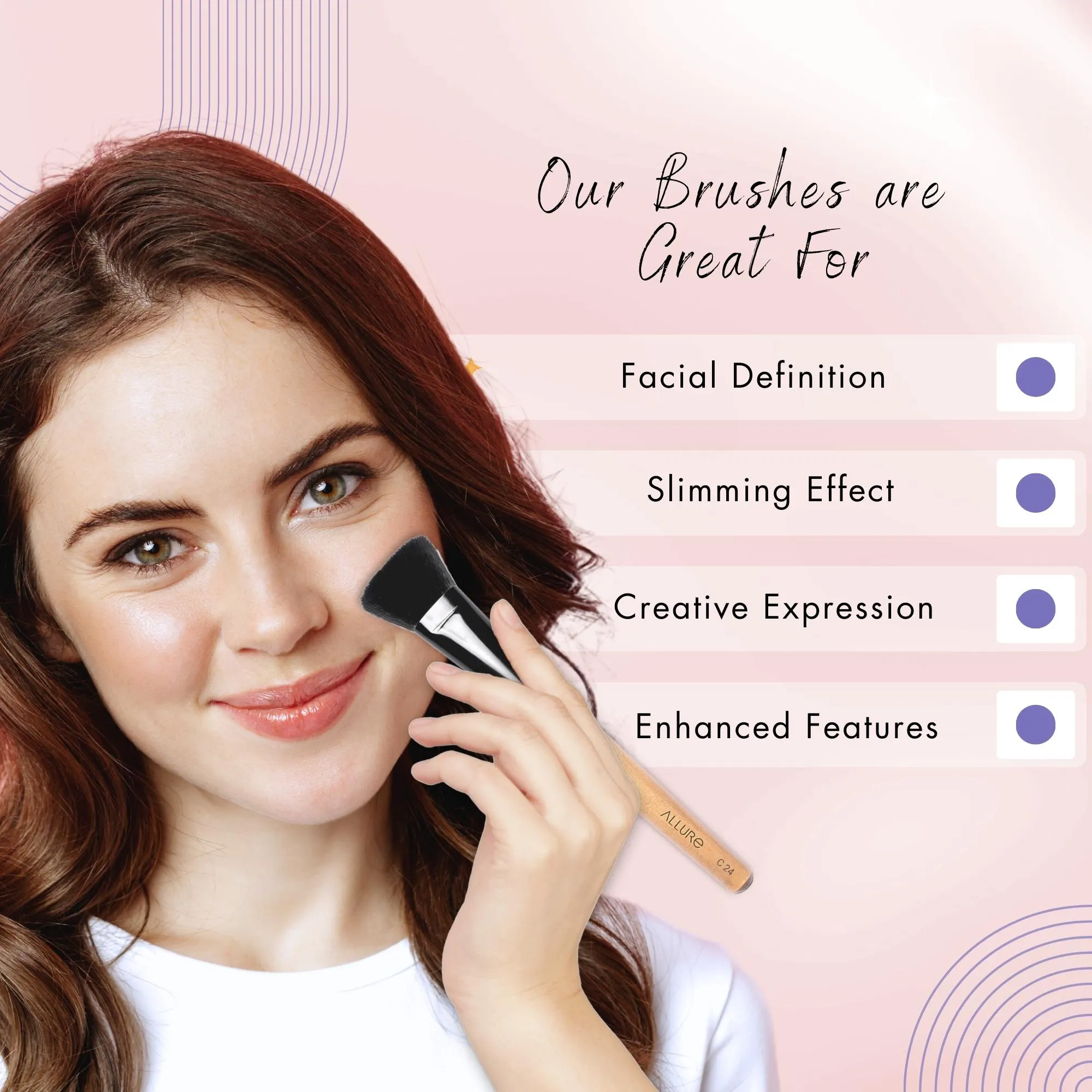Allure Classic Makeup Brush (Flat Blending Brush C-24)