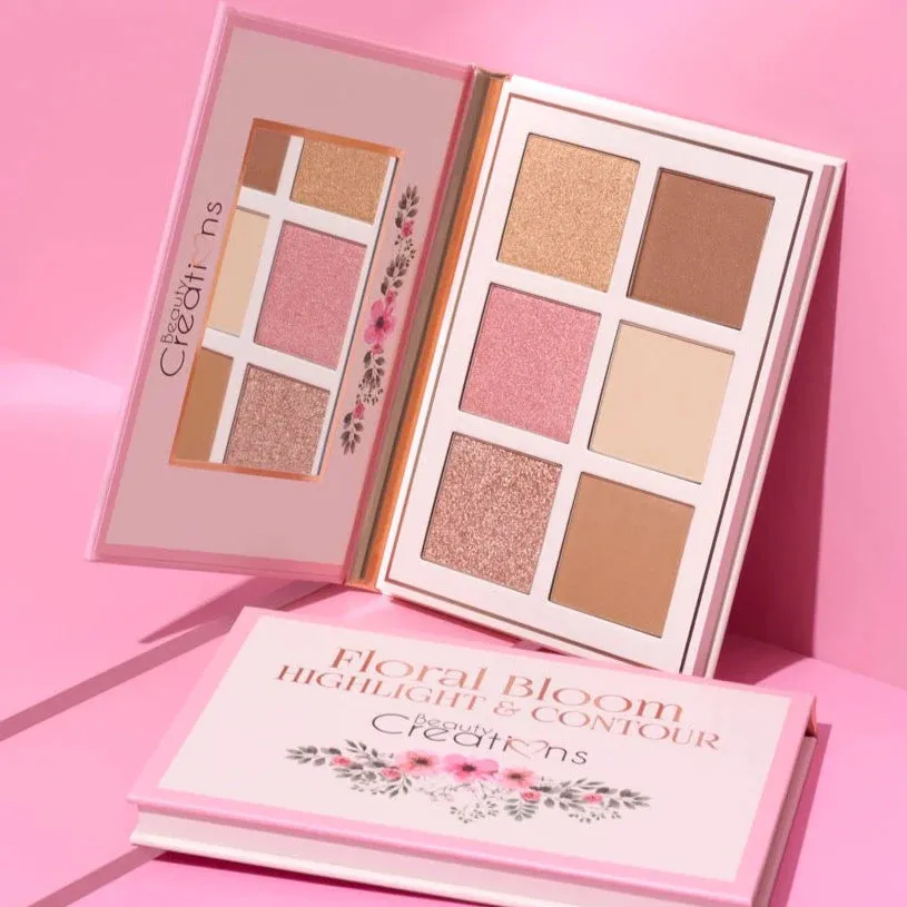 BEAUTY CREATIONS FLORAL Bloom Highlight and Contour ￼￼بالت اضاءة وكونتور