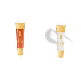 Black Radiance Perfect Tone Lip Gloss Caramel Kiss and Clear Shine, 0.4 Ounce 2-Pack