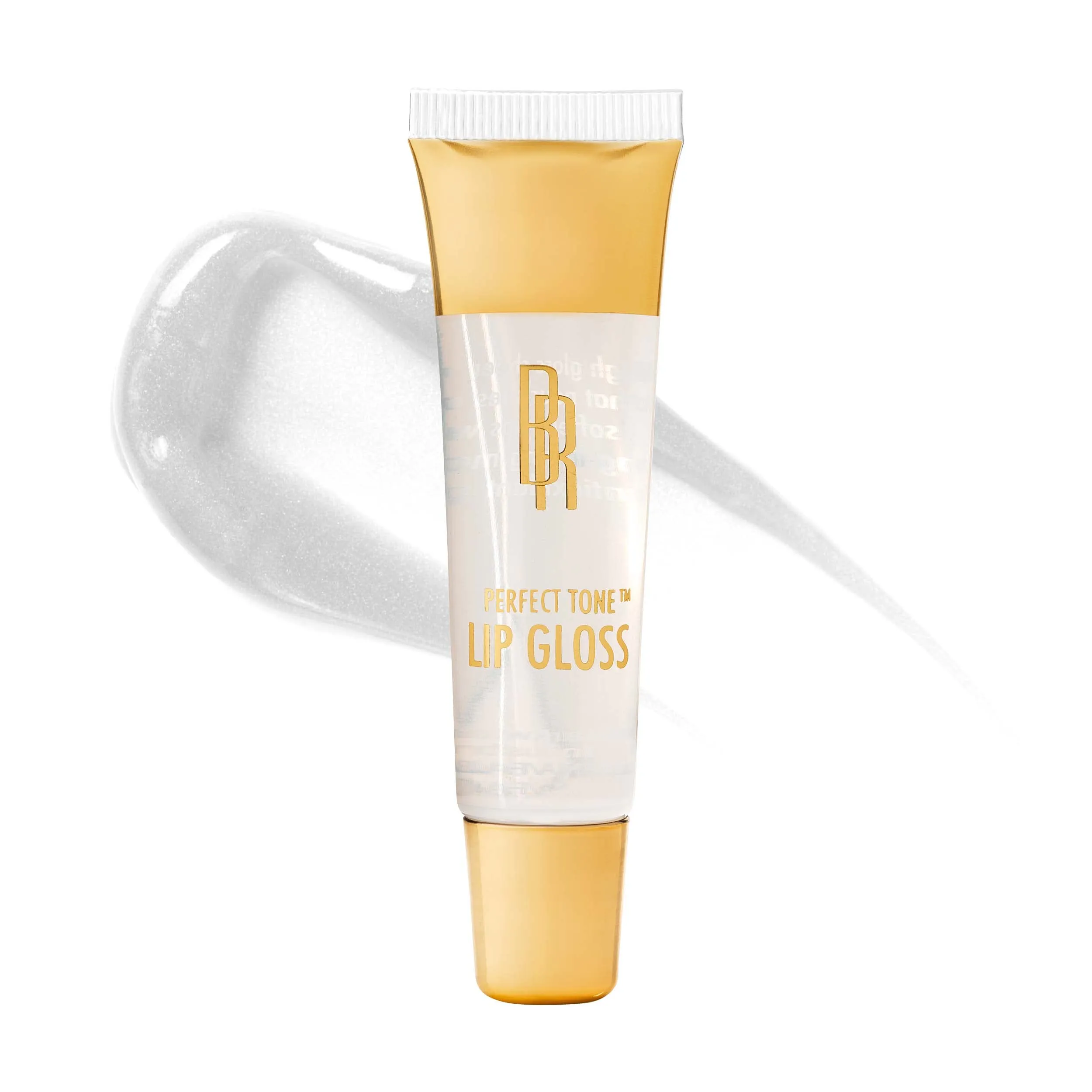 Black Radiance Perfect Tone Lip Gloss Caramel Kiss and Clear Shine, 0.4 Ounce 2-Pack