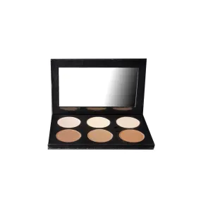 Blush Makeup Cosmetics Contour Palette - 6 Well Powder