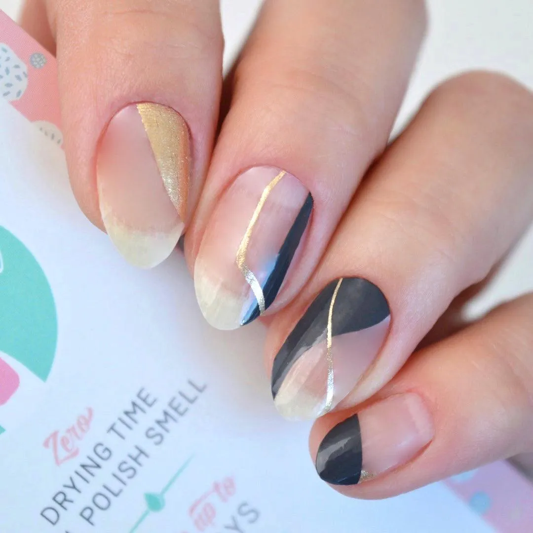 Brandy | Transparent Swirl Nail Polish Wrap
