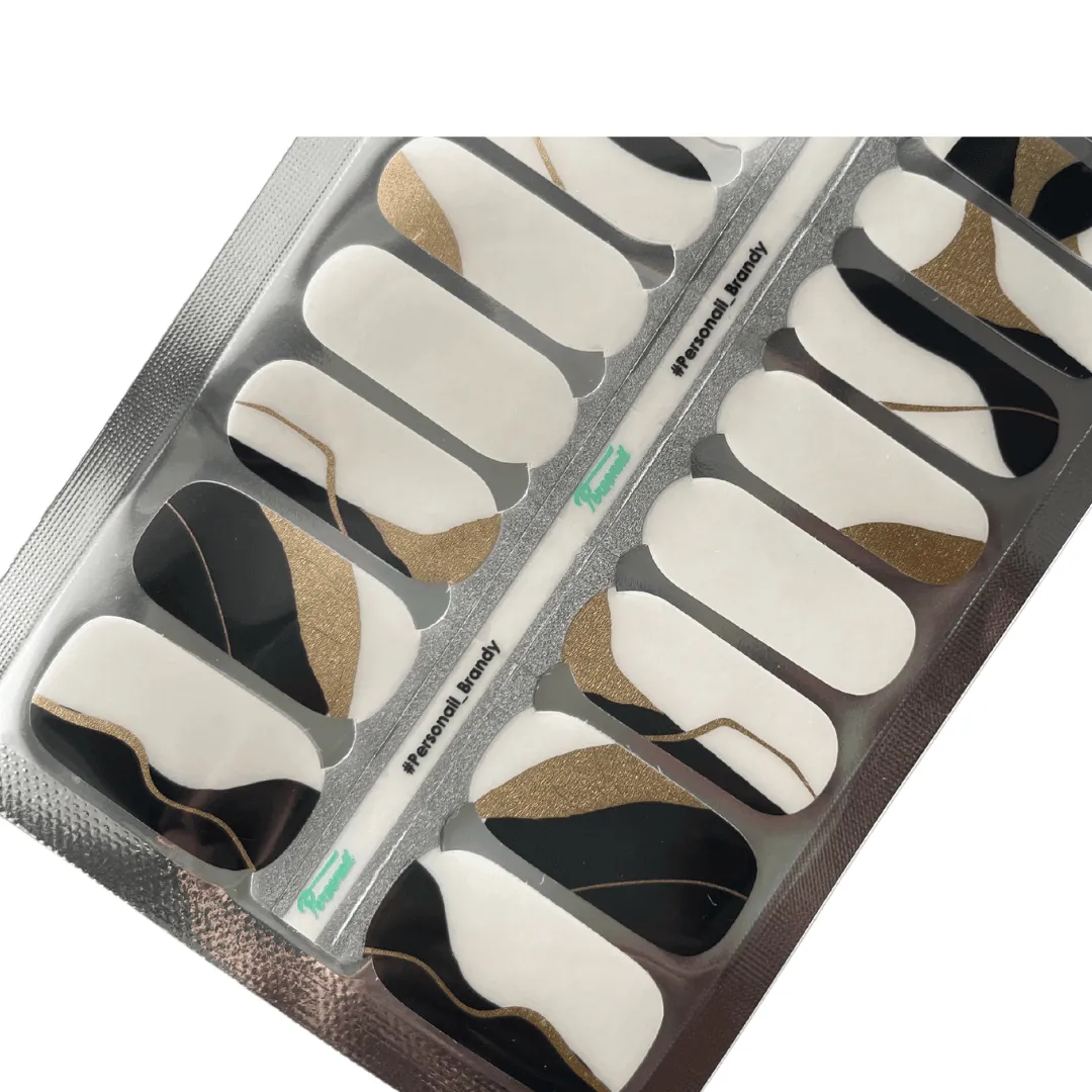 Brandy | Transparent Swirl Nail Polish Wrap