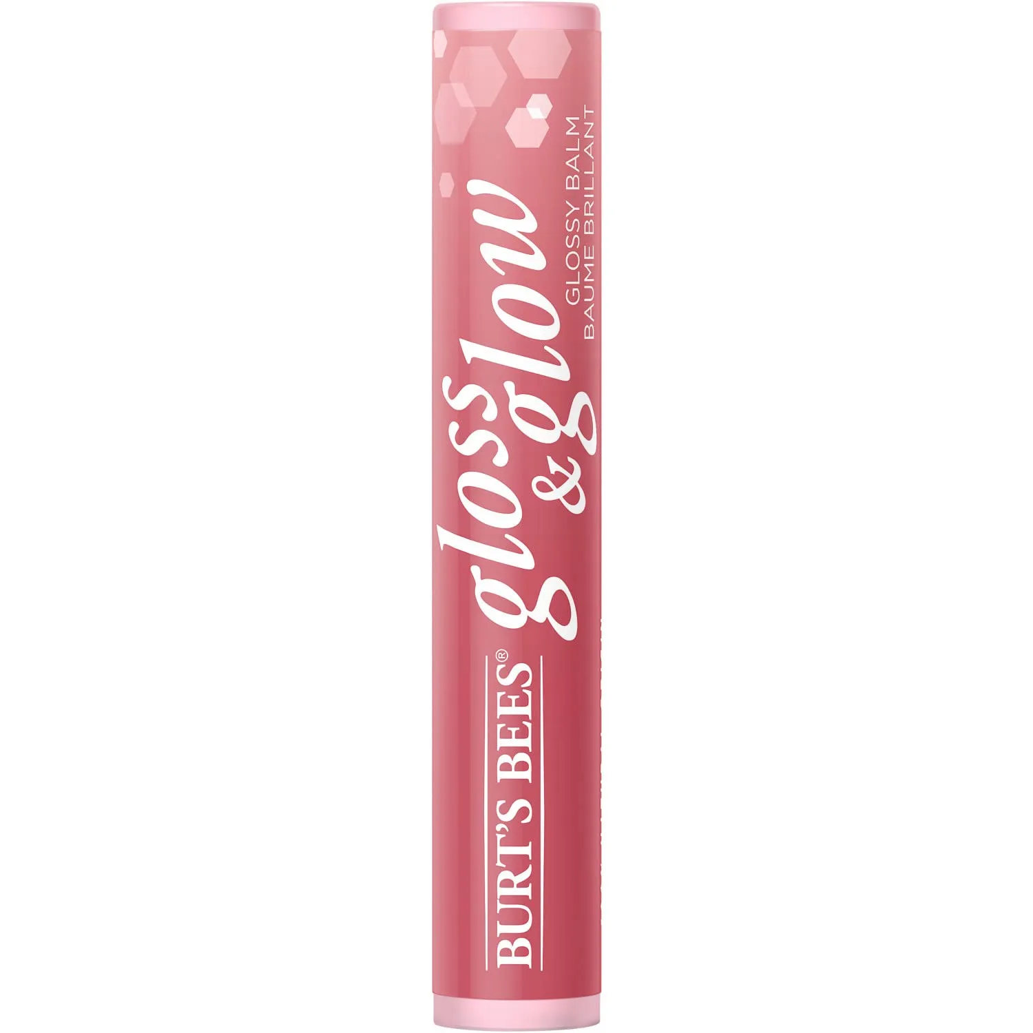 Burt's Bees Gloss and Glow Glossy Balm, 100% Natural Origin, Wine Wednesday, 1 Tube, Red