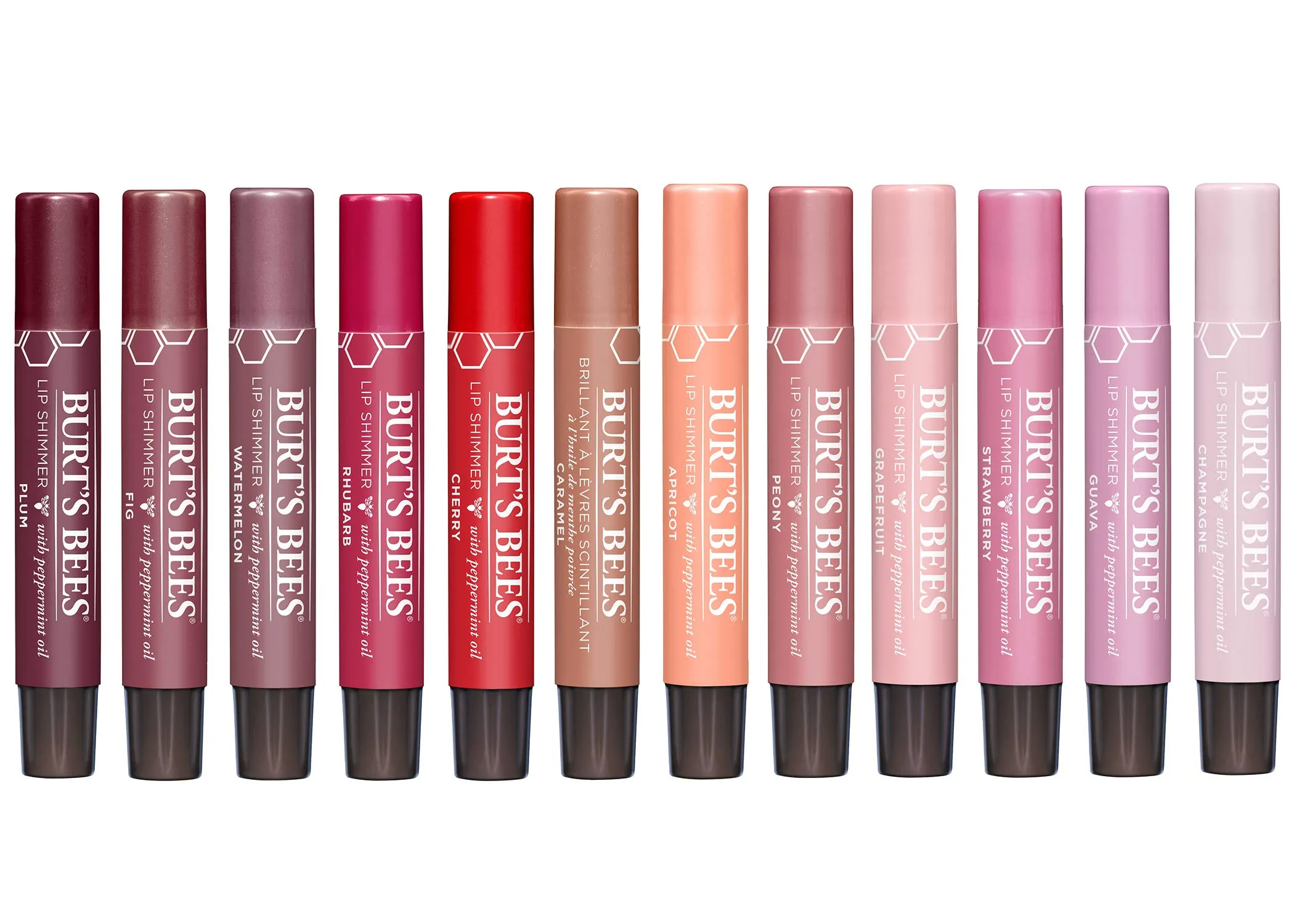 Burt's Bees, Lip Shimmer Peony, 0.09 Ounce
