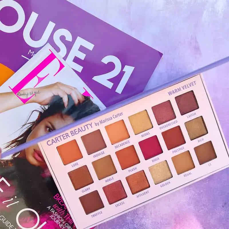 Carter Beauty By Marissa Warm Velvet Eyeshadow Palette Discontinued
