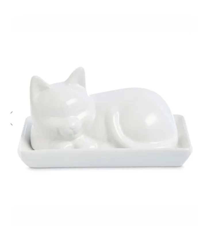 Cat Butter Dish