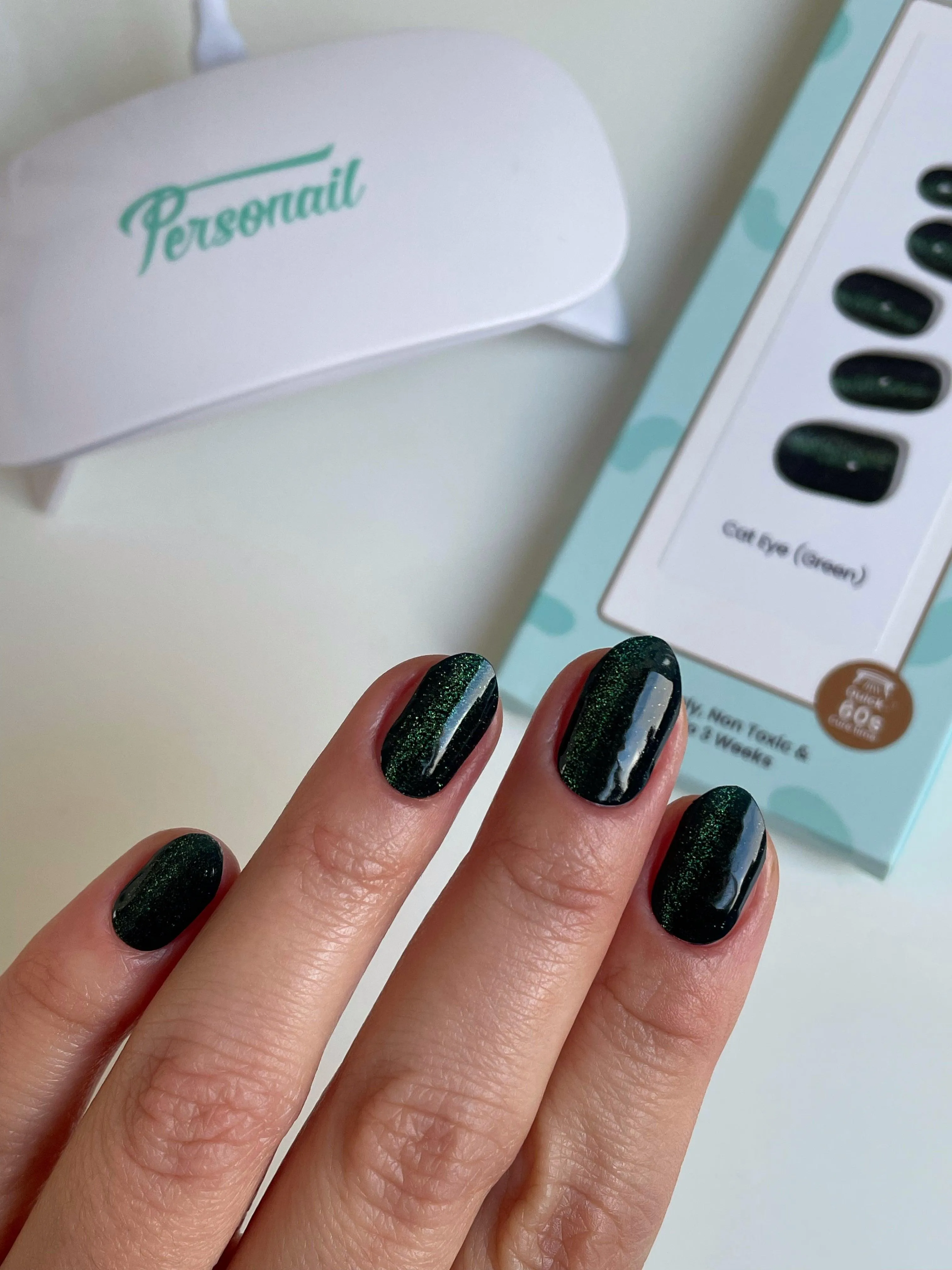 Cat Eye (Green) | Super Jellies DIY Hard Semi Cured Gel Nail Wraps