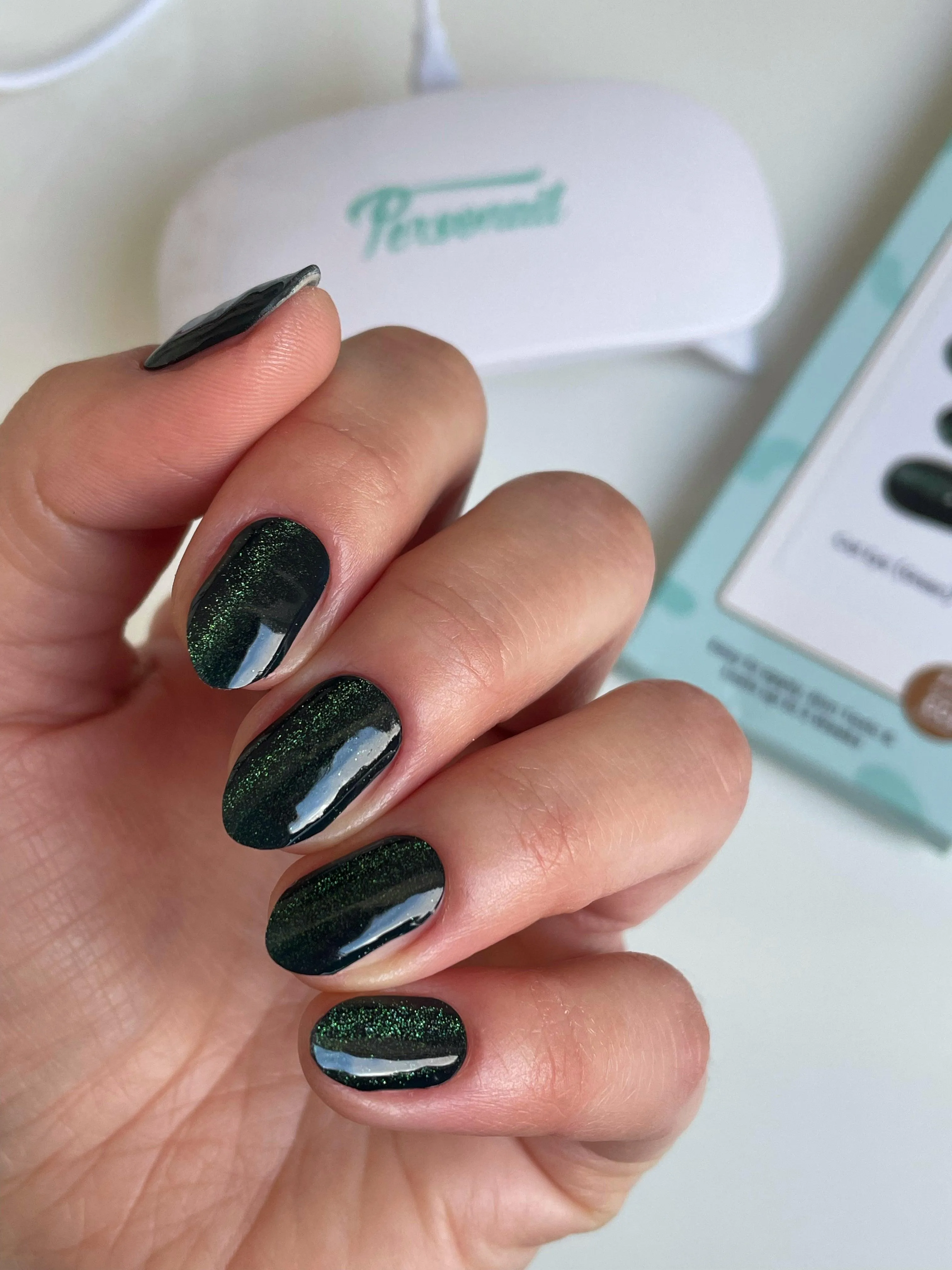 Cat Eye (Green) | Super Jellies DIY Hard Semi Cured Gel Nail Wraps