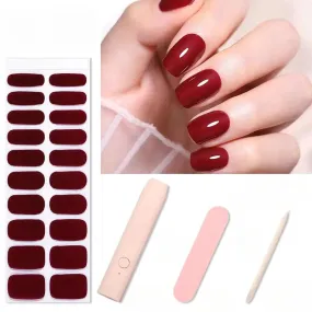 CHERRY - Nail Stickers Kit with UV Lamp | Manicure