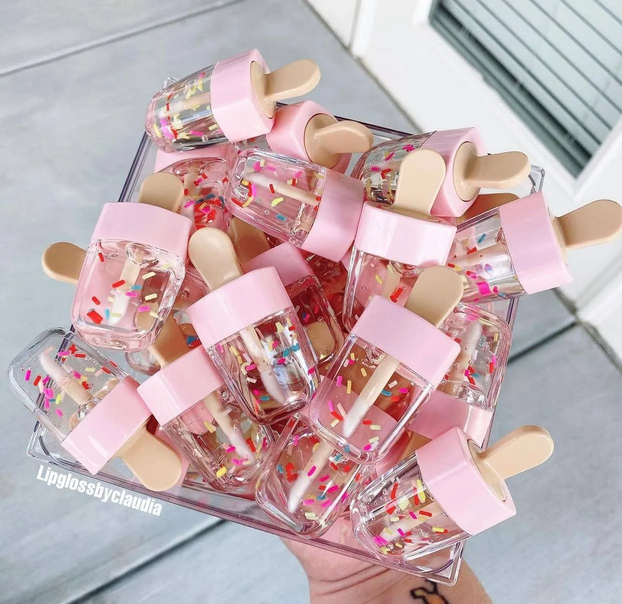Churro Scented Hydrating Lip Gloss with Faux Sprinkles - Vegan & Cruelty-Free