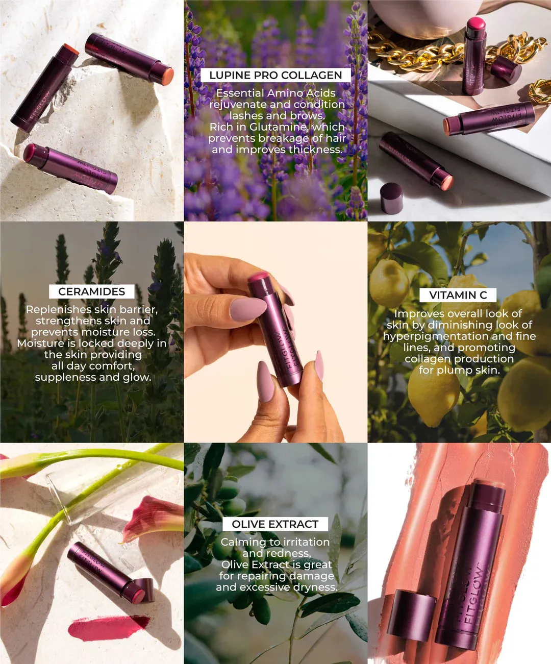 Cloud Collagen Lipstick   Cheek Balm