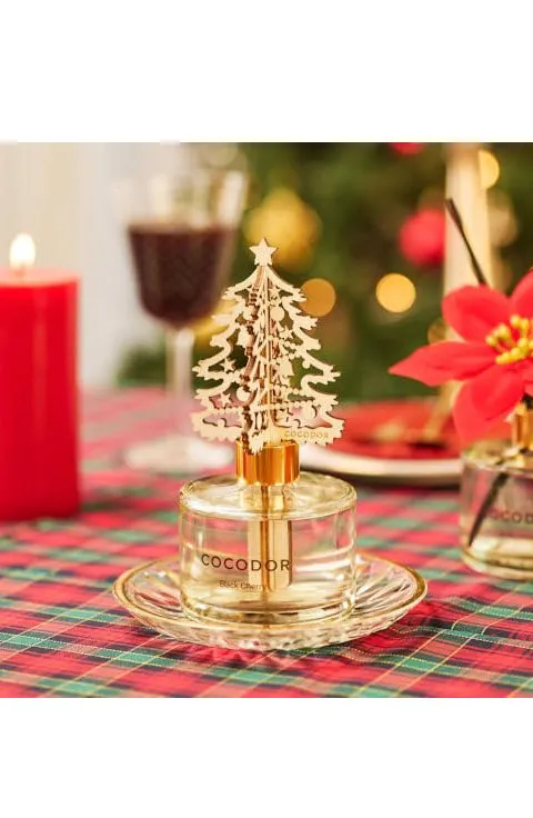 [COCOD'OR] Christmas White Tree Reed Diffuser/Dark Vanilla&Sandalwood(200Ml/6.7oz)