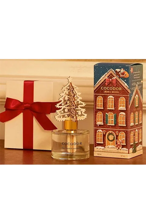 [COCOD'OR] Christmas White Tree Reed Diffuser/Dark Vanilla&Sandalwood(200Ml/6.7oz)
