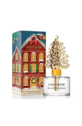 [COCOD'OR] Christmas White Tree Reed Diffuser/Dark Vanilla&Sandalwood(200Ml/6.7oz)