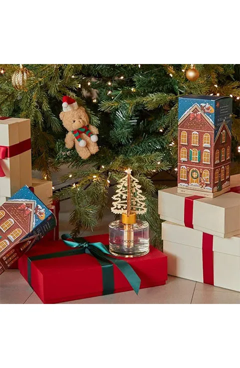 [COCOD'OR] Christmas White Tree Reed Diffuser/Dark Vanilla&Sandalwood(200Ml/6.7oz)