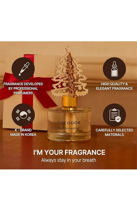 [COCOD'OR] Christmas White Tree Reed Diffuser/Dark Vanilla&Sandalwood(200Ml/6.7oz)