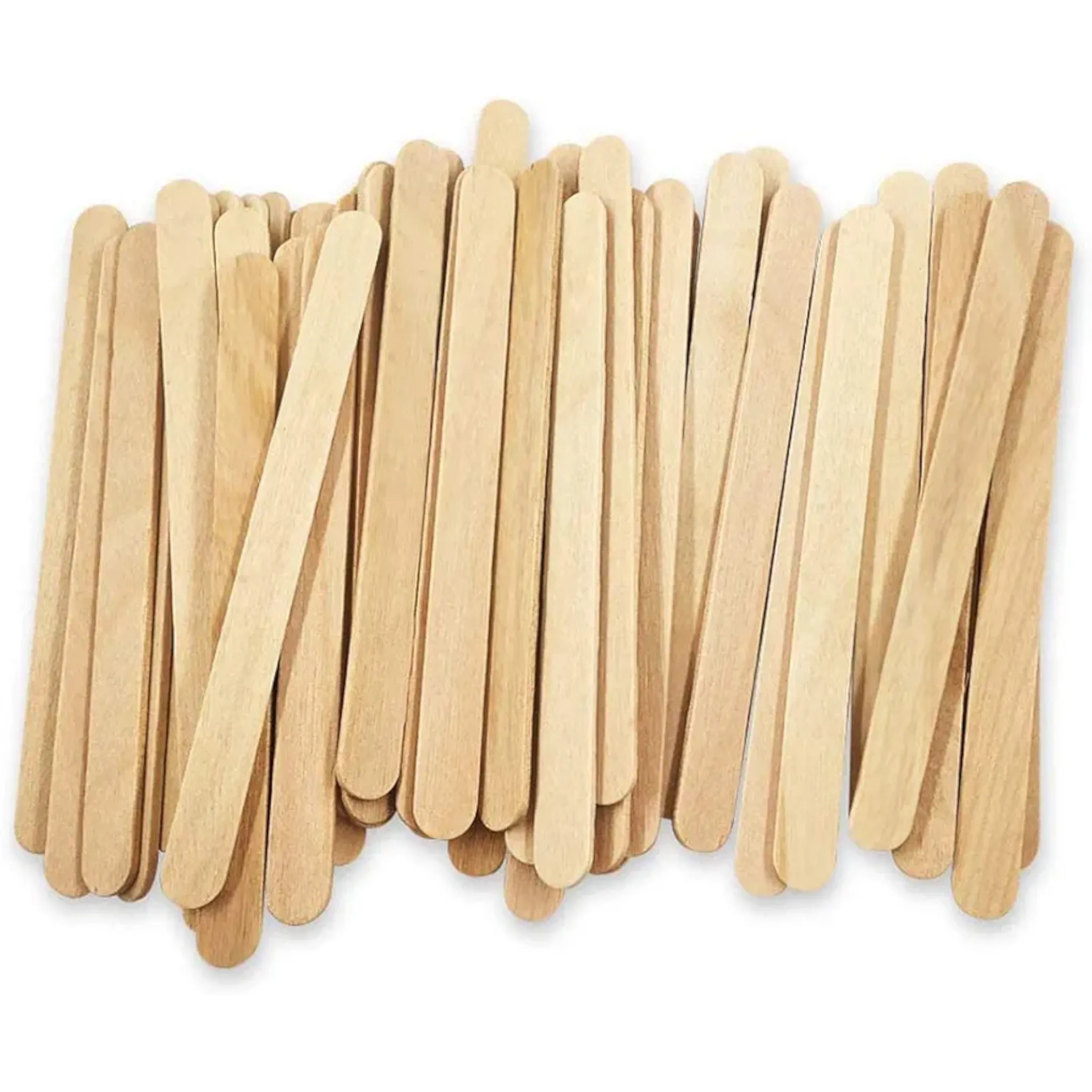 DIY Craft Wooden Ice Cream Sticks Plain 4.5inch 50pc