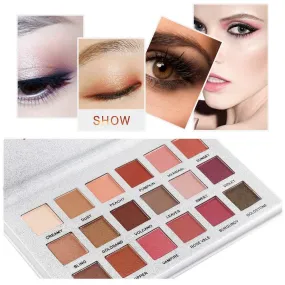 Fashion 18 Colors  Eyeshadow Palette Luxury Golden Matte Palettes