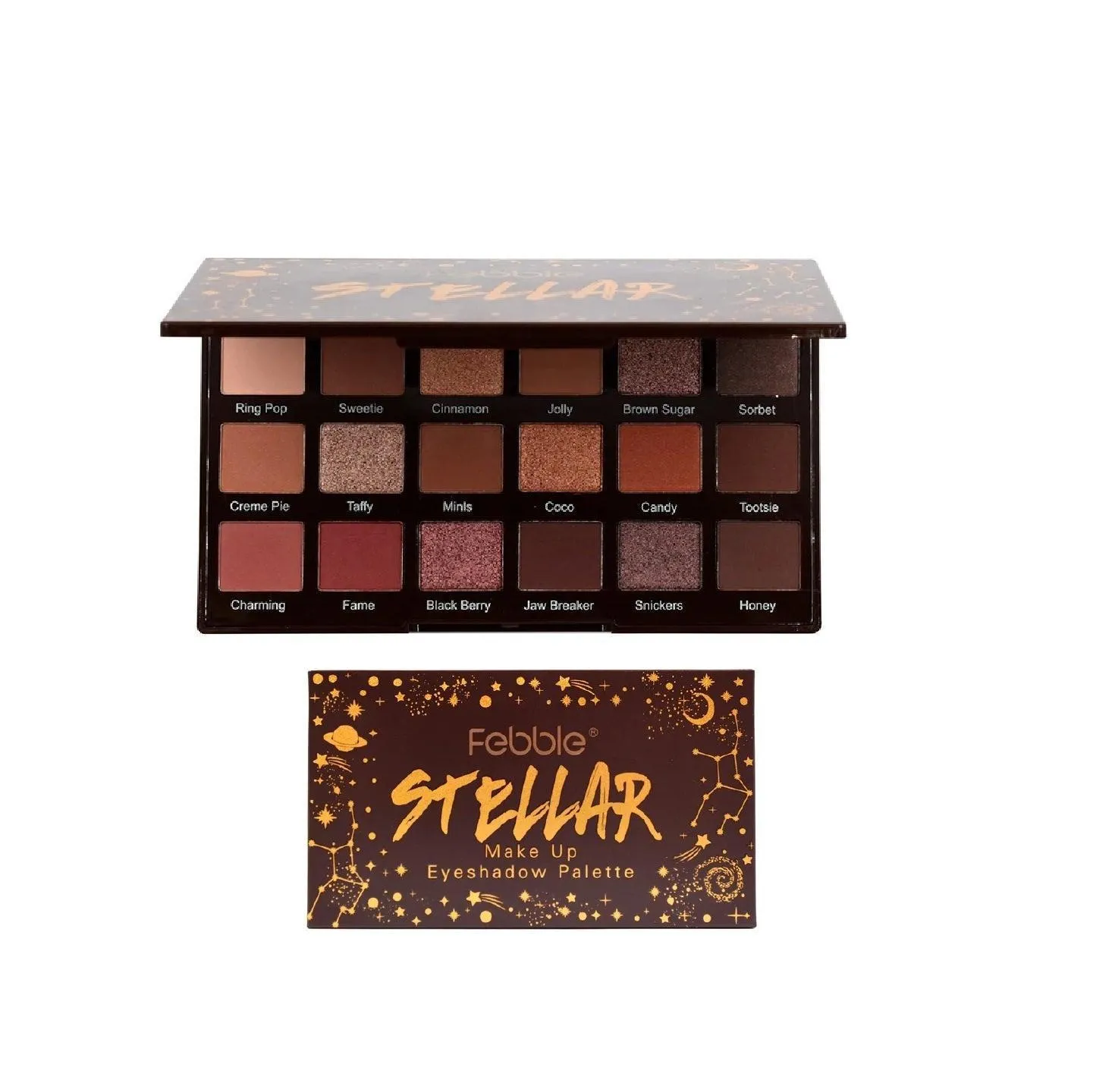Febble Stellar 18 Color Chocolate Eyeshadow