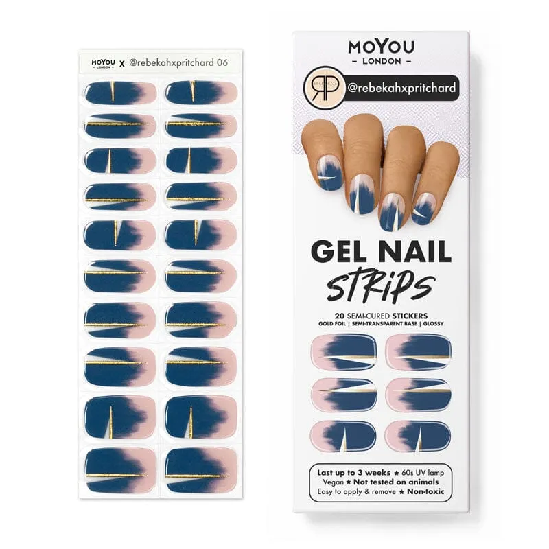 Gel Nail Strip ★ @rebekahxpritchard 06