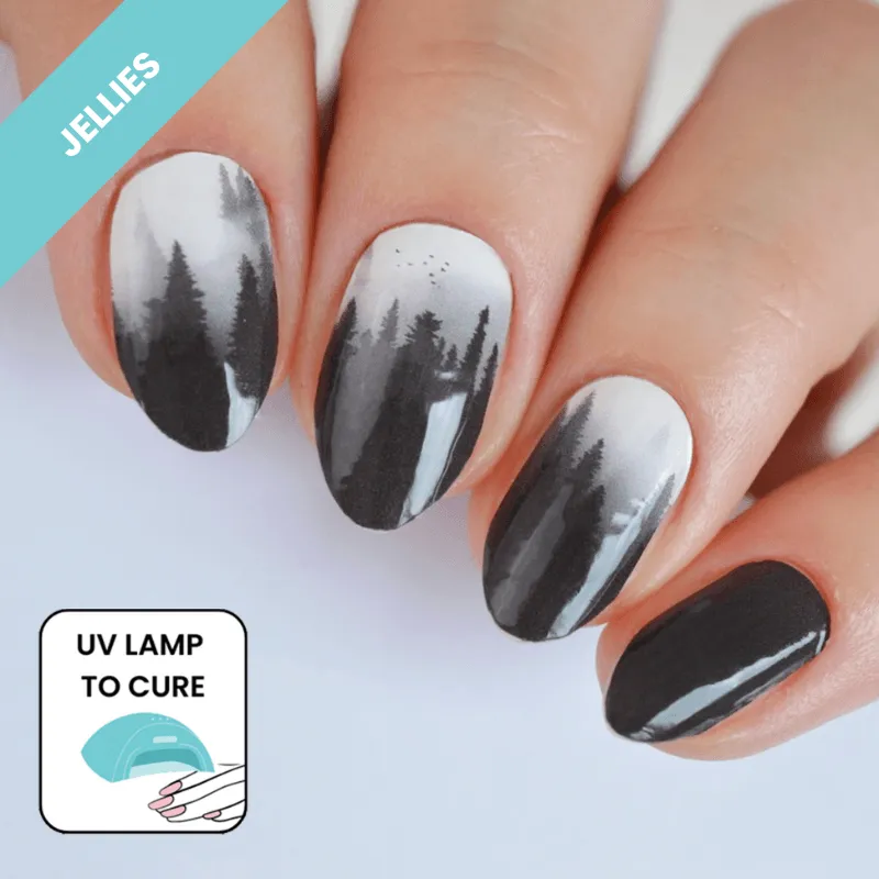 Gothic | Jellies DIY Soft Semi Cured Gel Nail Wraps