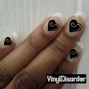 Hearts MC006 Fingernail Art Sticker - Vinyl Finger Nail Decals