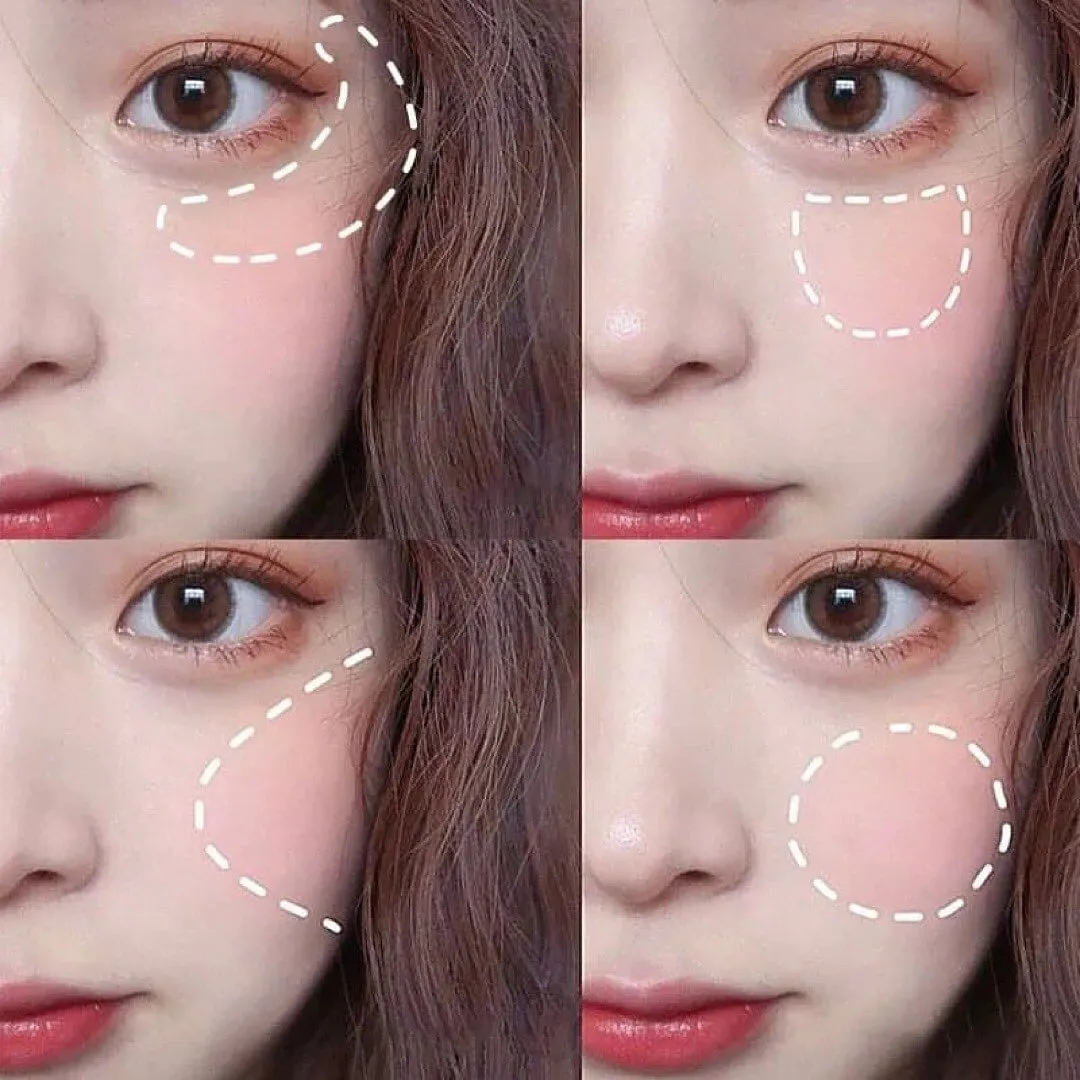 Hudamoji - 6 Color Blush & Highlighter Palette
