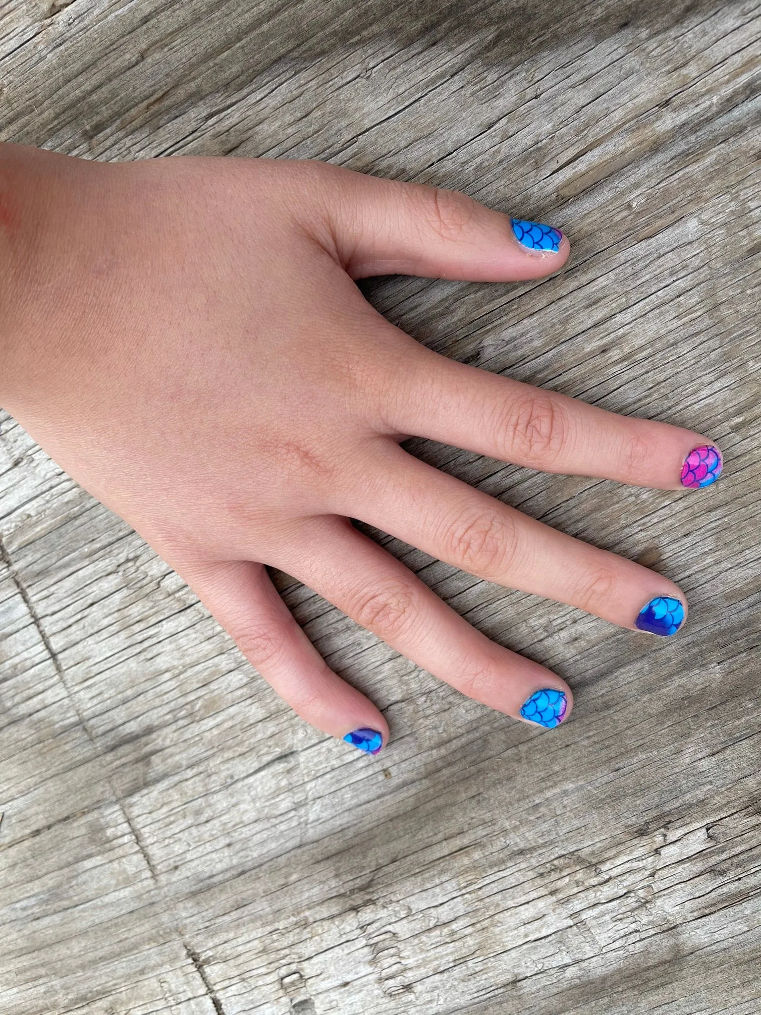 Kids 20pcs Nail Polish Wraps Non-Toxic Nail Wraps Long Lasting
