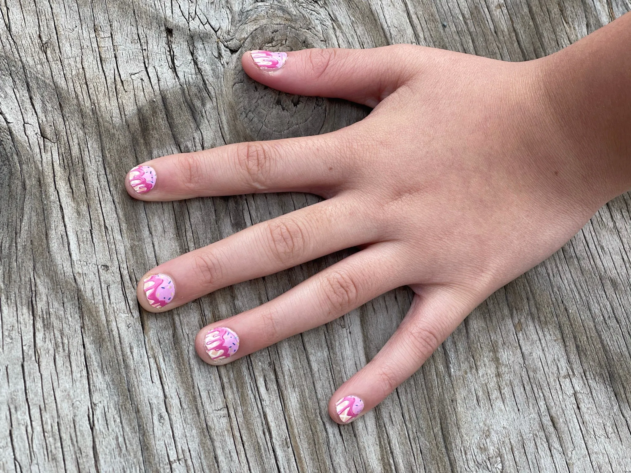 Kids 20pcs Nail Polish Wraps Non-Toxic Nail Wraps Long Lasting