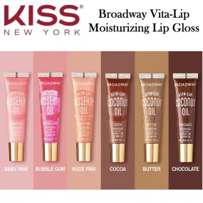 Kiss Broadway Vita-Lip Moisturizing, Soothing & Super Shiny Tinted Lip Gloss