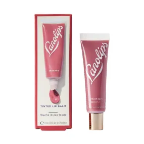 Lanolips Tinted Balm Rhubarb - Natural Lanolin-Based Balm with Color   Gloss for Shiny, Hydrated Lips (12.5g / 0.44oz)