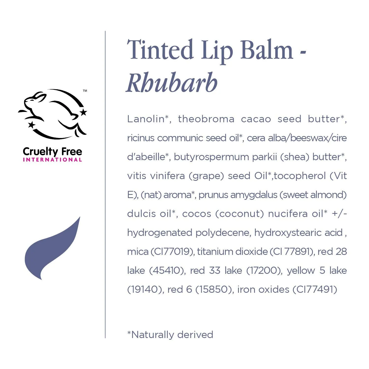 Lanolips Tinted Balm Rhubarb - Natural Lanolin-Based Balm with Color   Gloss for Shiny, Hydrated Lips (12.5g / 0.44oz)