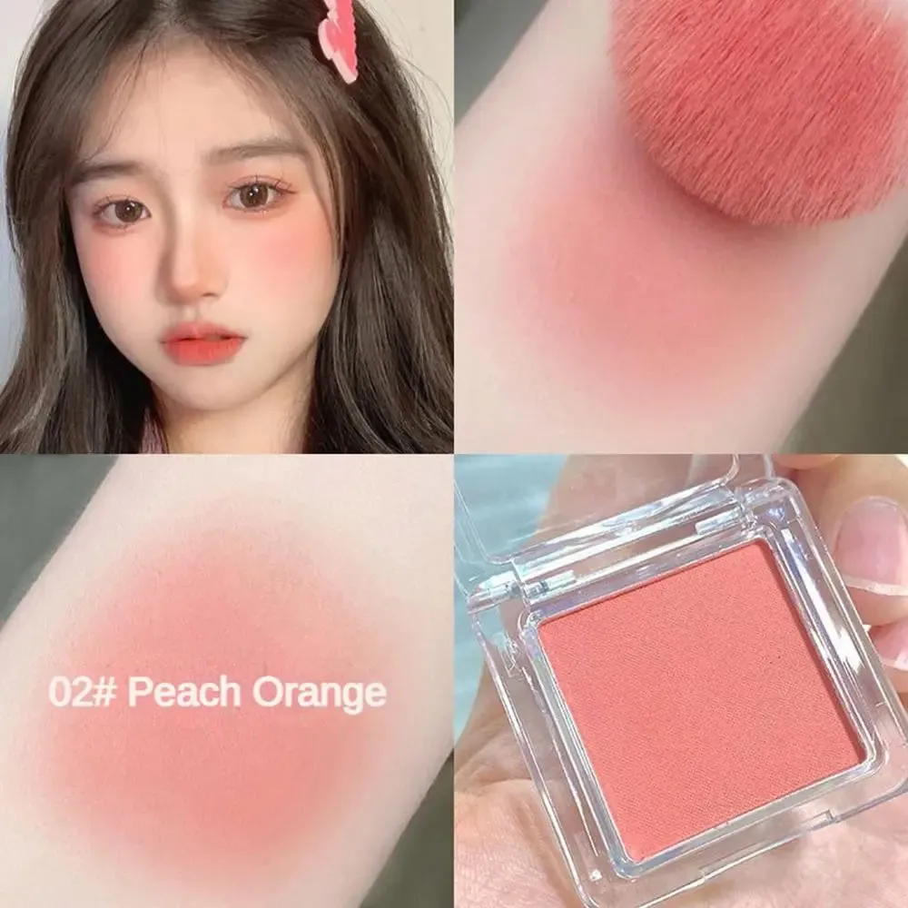 Matte Natural Face Blusher: Cheek Tint to Brighten Face, Waterproof for Face Contouring. Cosmetics Blush Powder, Soft Female Makeup - 1 piece.