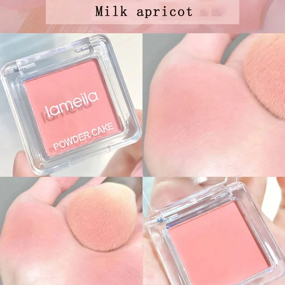 Matte Natural Face Blusher: Cheek Tint to Brighten Face, Waterproof for Face Contouring. Cosmetics Blush Powder, Soft Female Makeup - 1 piece.