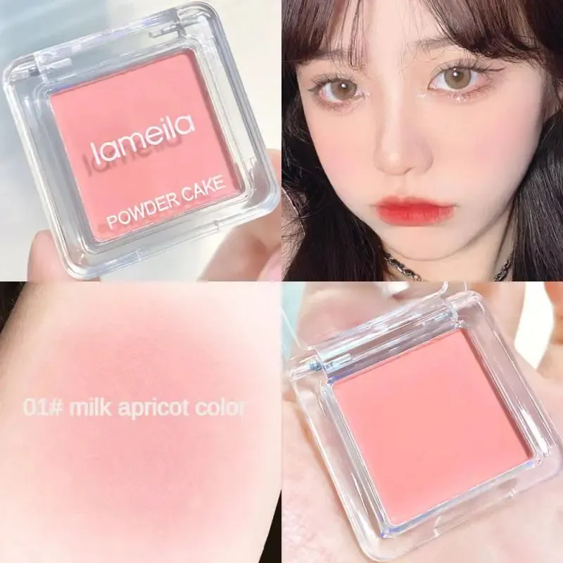 Matte Natural Face Blusher: Cheek Tint to Brighten Face, Waterproof for Face Contouring. Cosmetics Blush Powder, Soft Female Makeup - 1 piece.
