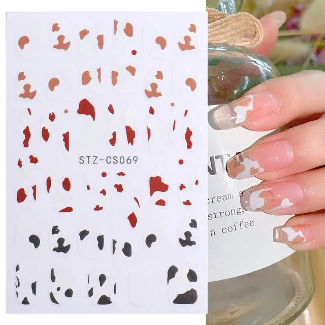 Metallic Gold Silver Stripe Line Nail Stickers