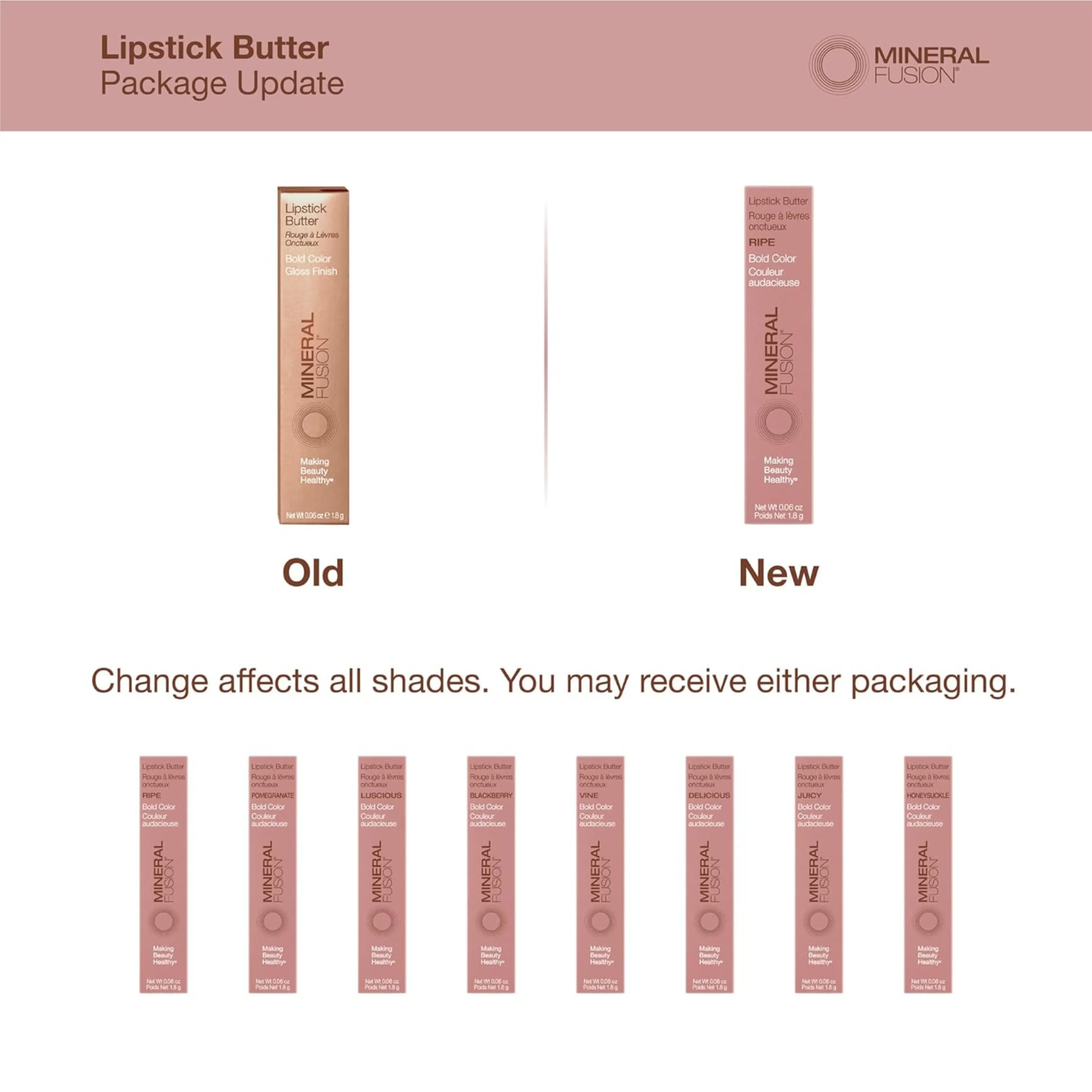 Mineral Fusion, Lipstick, Butter Blackberry