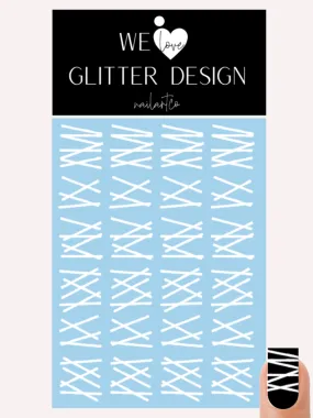 Mummified Wrap Nail Decal | White