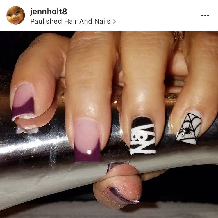 Mummified Wrap Nail Decal | White