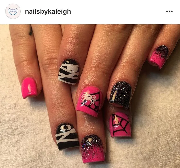 Mummified Wrap Nail Decal | White