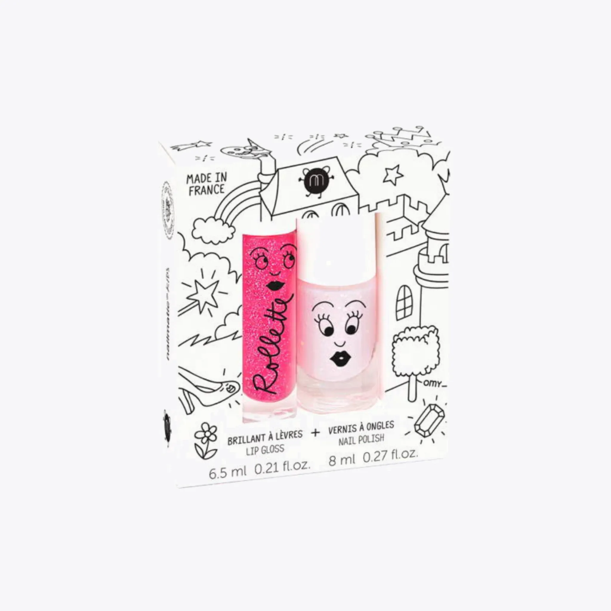 Nail Polish Lip Gloss Set