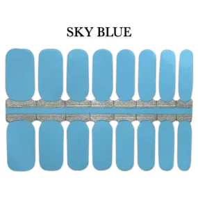 Nail Wrap - Sky Blue