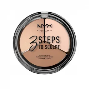 NYX Pro Makeup 3 Steps To Sculpt Face Sculpting Palette