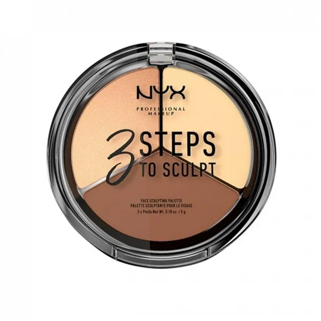 NYX Pro Makeup 3 Steps To Sculpt Face Sculpting Palette