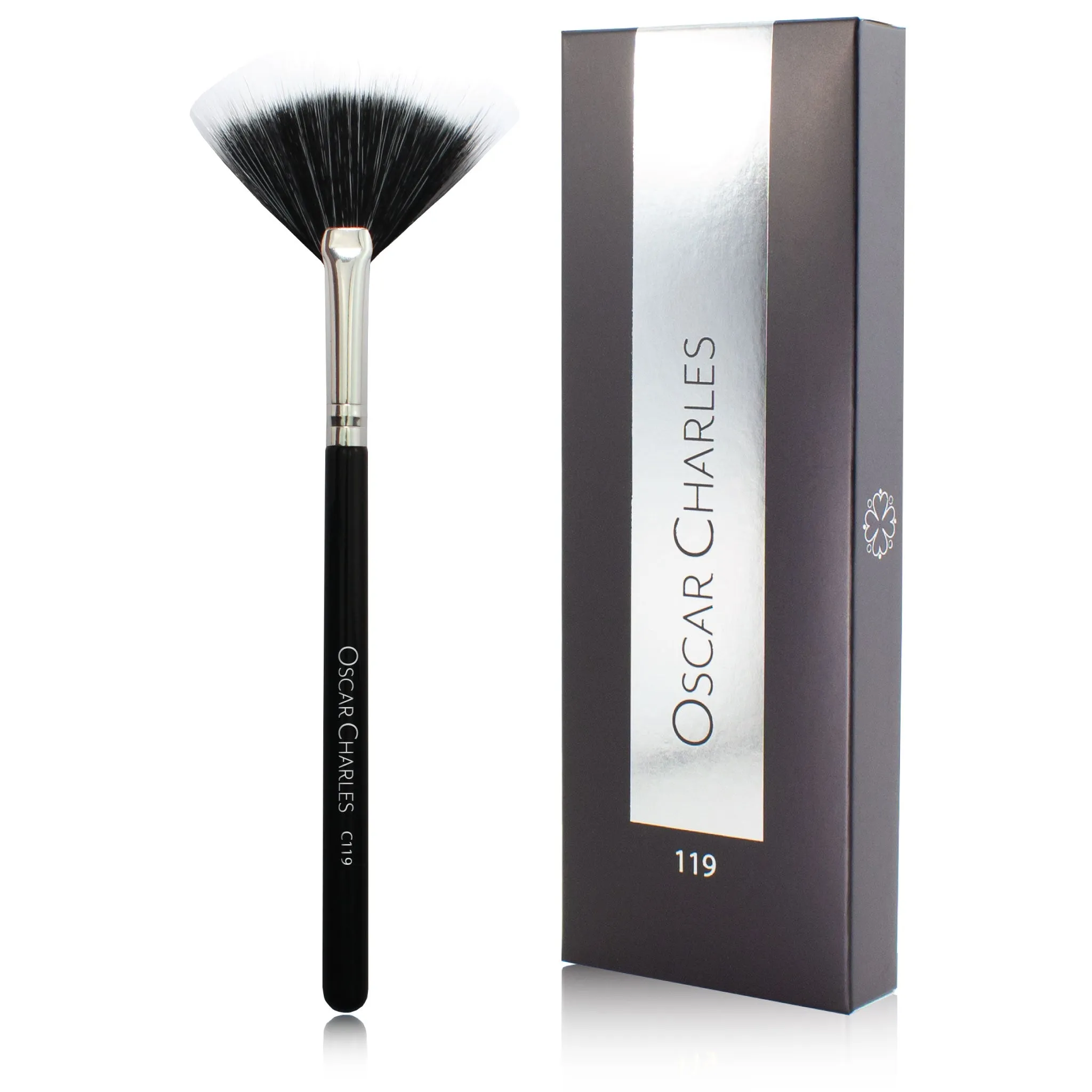 Oscar Charles 119 Luxe Small Duo Fan Makeup Brush