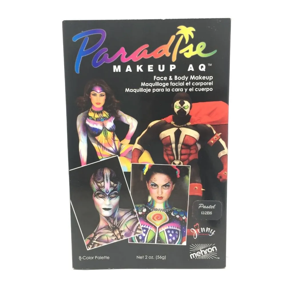 PARADISE MAKEUP AQ PASTEL - 8 COLOUR FACE PAINTING PALETTE
